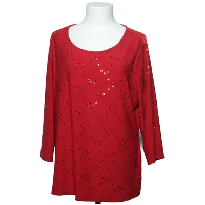 Blouse (Rood) van JM Collection Elastaan, Polyester