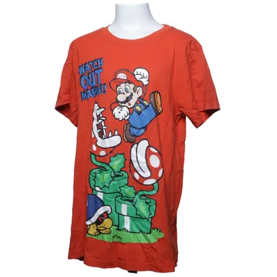 T-shirt (Rouge, Multicolore) de H&M Coton