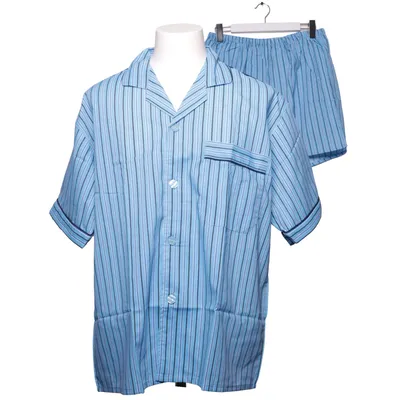 Pyjamas (Blå, Vit) Bomull