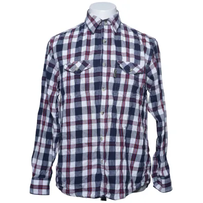Flanellen overhemd (Blauw, Wit, Rood) van Pinewood