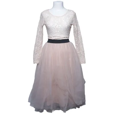 Cocktailjurk (Beige) van Rare London Elastaan, Polyamide, Polyester