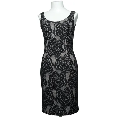 Kjole (Sort, Hvid) fra Young Couture by Barbara Schwarzer Elastan, Polyester