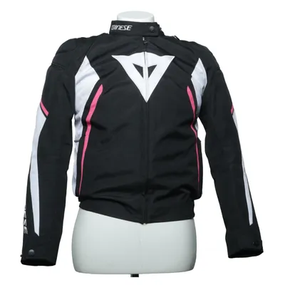 Motorcycle jacket (Black, White, Pink) from Dainese