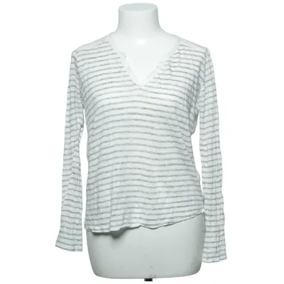 Long sleeve T-shirt (White, Gray) from Bella Jones Linen