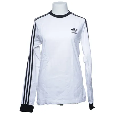Lange mouwen shirt (Wit, Zwart) van Adidas Originals Katoen, Elastaan