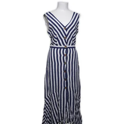 Omlottklänning (Blå, Vit) från Yessica Premium