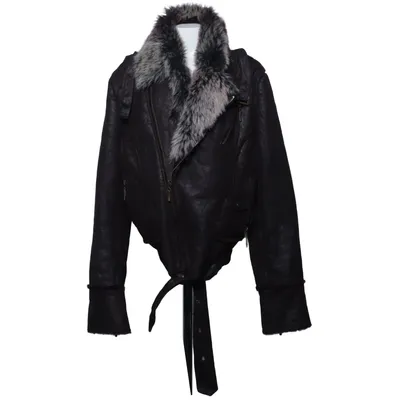 Shearling jacket (Brown) from ONLY Polyester
