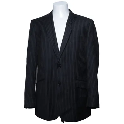 Blazer (Sort) fra Dressmann Premium Collection Polyester, Viscose, Uld