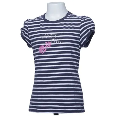 T-shirt (Blue, White) from Topo Cotton, Elastane