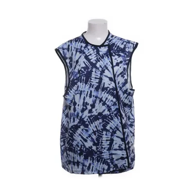 Vest (Blue) from Vanting Elastane, Polyester