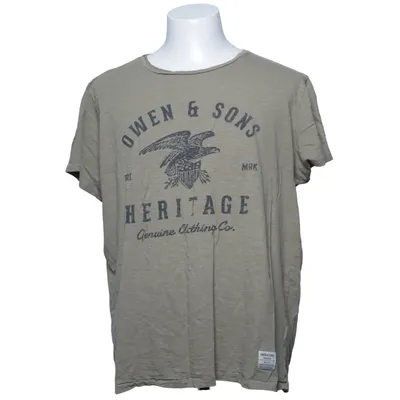 T-shirt (Groen) van Owen & Sons Katoen