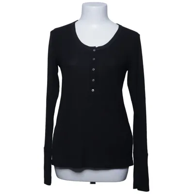 Henley T-shirt (Sort) fra House of Lola Polyester, Viscose