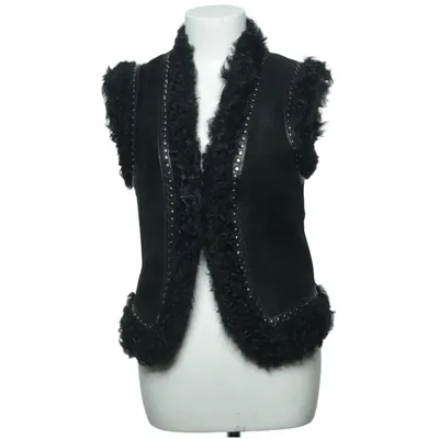 Outdoor vest (Zwart) Leer