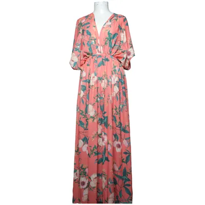 Långklänning (Röd, Flerfärgad) från By Malina Collection Polyester