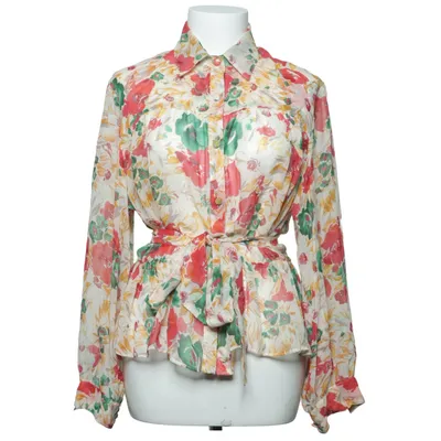 Strikblouse (Wit, Meerkleurig) van Robert Haik Zijde