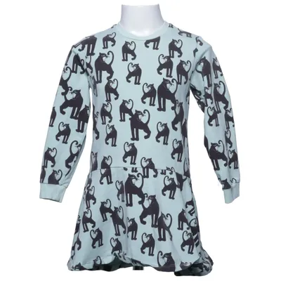 Robe (Vert, Noir) de Mini Rodini Élasthane, Coton biologique