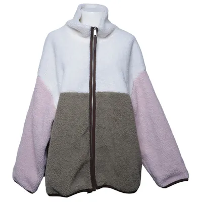 Fleece jas (Beige, Bruin, Roze) van Weekday Polyester