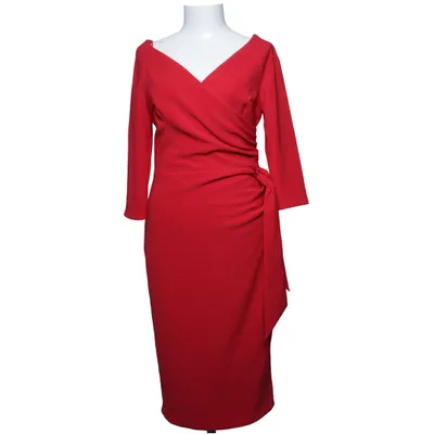 Dress (Red) from The Pretty Dress Company Elastane, Polyester