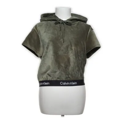 Kortärmad huvtröja (Grön) från Calvin Klein Performance Bomull, Elastan, Polyester