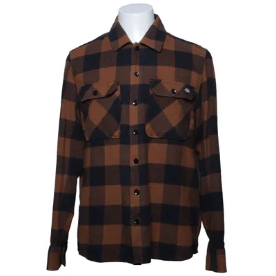 Flannel skjorte (Brun, Sort) fra Dickies Bomuld