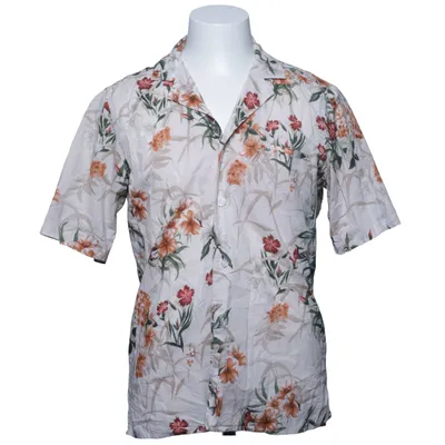 Short sleeve shirt (Beige, Multicolored) from John Henric Cotton