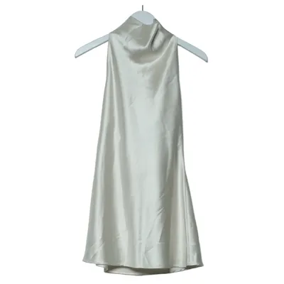 Halterneck-kjole (Hvid) fra Pitaya Elastan, Polyester