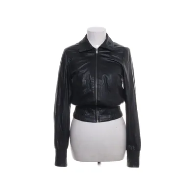 Läderjacka (Svart) från M by Madonna for H&M Polyester, Skinn, Viskos