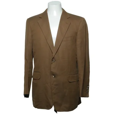 Blazer (Marron) de Canali Coton, Cupro