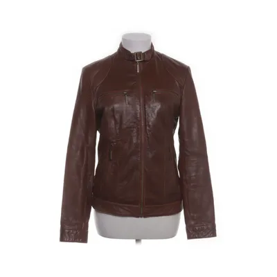 Læderjakke (Brun) fra Urban Basics Læder, Polyester