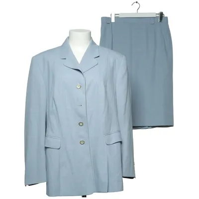 Skirt suit (Blue) from Eugen Klein Polyester, Wool