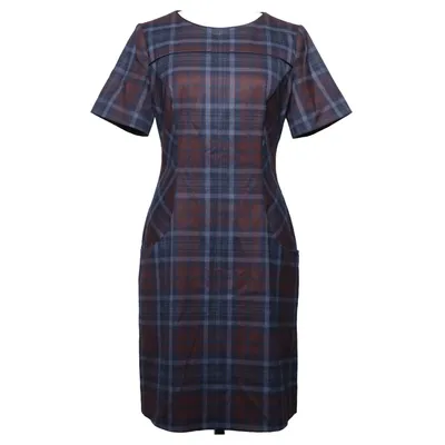 Kjole (Brun, Blå, Grå) fra Orsay Elastan, Polyester, Viscose
