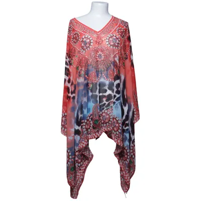 Kaftan (Rood, Meerkleurig) van Chica London Polyester
