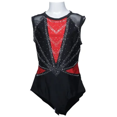 Justaucorps de gymnastique (Noir, Rouge) de Iefiel