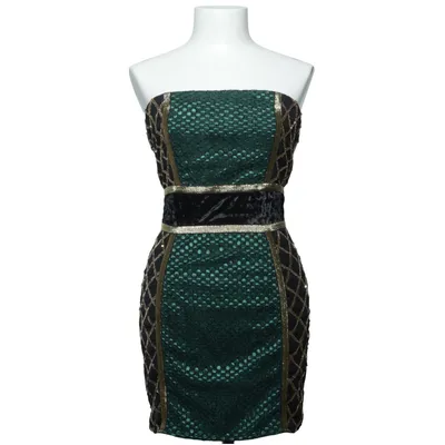 Cocktailkjole (Grøn, Sort, Guld) fra PrettyLittleThing Elastan, Polyester
