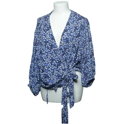Blouse portefeuille (Bleu, Blanc) de Pernilla Wahlgren Design Viscose