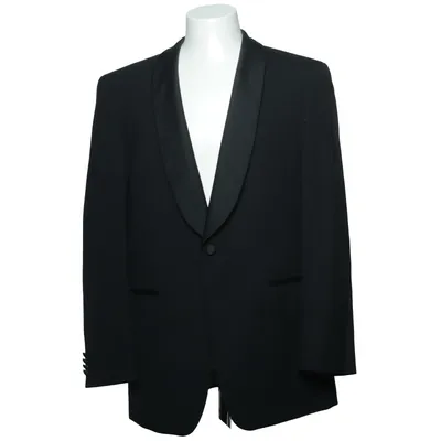Tuxedo jacket (Black) from Bäumler Viscose, Wool