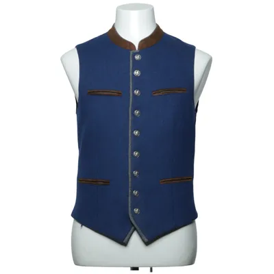Kostymväst (Blå, Brun) från Trachten Polyester, Polyuretan