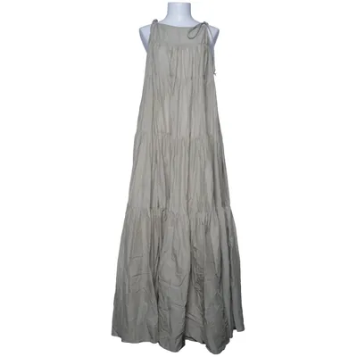 Robe longue (Beige, Vert) de H&M Edition Coton