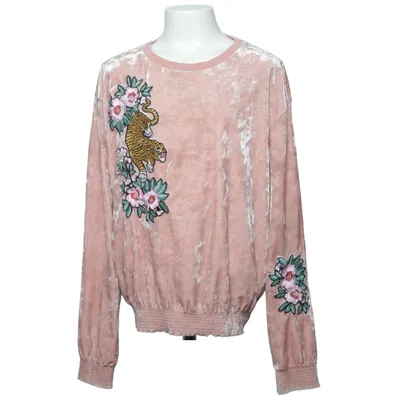 Sweatshirt (Pink) from H&M Kids Viscose, Cotton