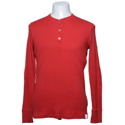 Henley shirt (Rood) van H&M Elastaan, Organisch katoen