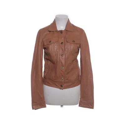 Læderjakke (Beige) fra Dagorret Læder, Polyester