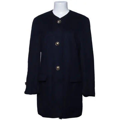 Coat (Blue) from Hucke Mode Collection Polyamide, Wool