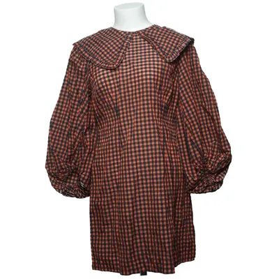 Klänning (Svart, Orange) från Ganni Ekologisk bomull, Polyamid, Återvunnen polyester