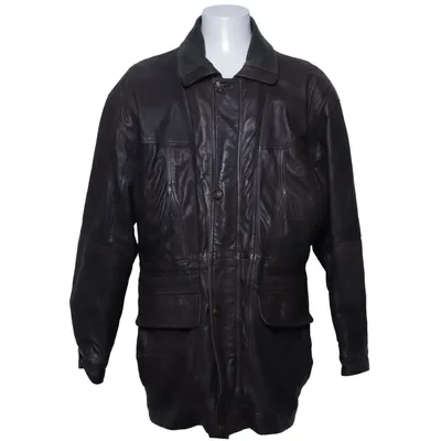 Leren jack (Bruin) van SAKI Leather Leer