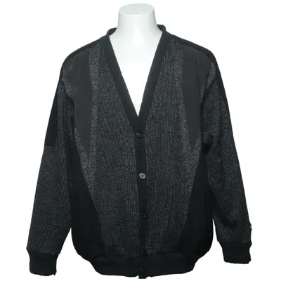 Cardigan (Black, Gray) from Fischer Acrylic, Wool