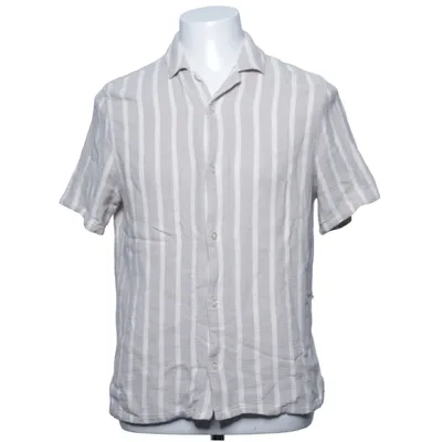 Korte mouwen shirt (Beige, Wit) van Bläck Linnen, Viscose