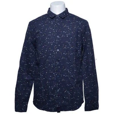 Shirt (Blauw, Meerkleurig) van Pier One Katoen, Linnen