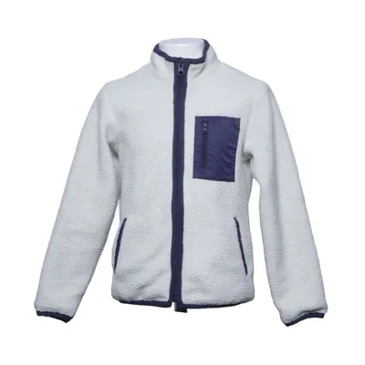 Fleecejacka (Vit, Blå) från Mothercare Bomull, Återvunnen polyester