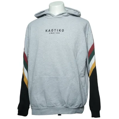 Huvtröja (Grå, Flerfärgad) från Kaotiko Bomull, Polyester