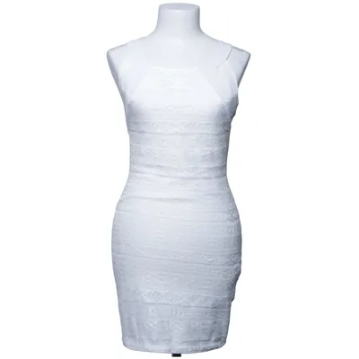 Dress (White) from Bershka Dressy Collection Polyester